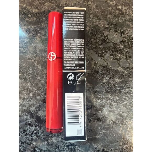 Giorgio Armani Red Lipstick Lip Maestro 416 Scarletto Liquid Velvet Lipstick - Picture 6 of 7